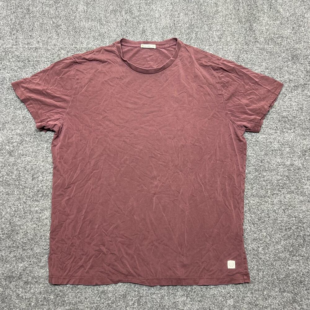 Marine Layer Shirt Mens M/L Red Solid Crew Neck Soft Jersey Casual Tee Top